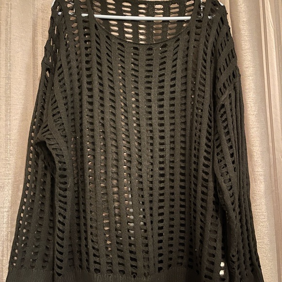 NWOT black knit sweater - Picture 2 of 3